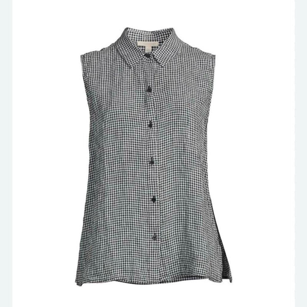 Gingham Sleeveless Top
